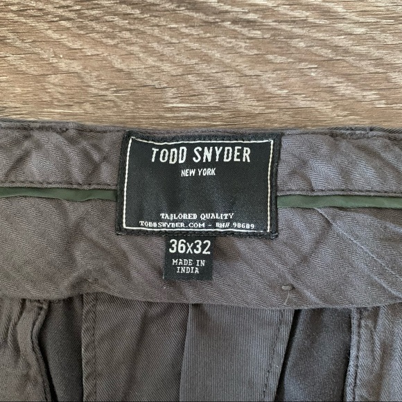 Todd Snyder Men’s Gray Pants 36x31 - Picture 4 of 7